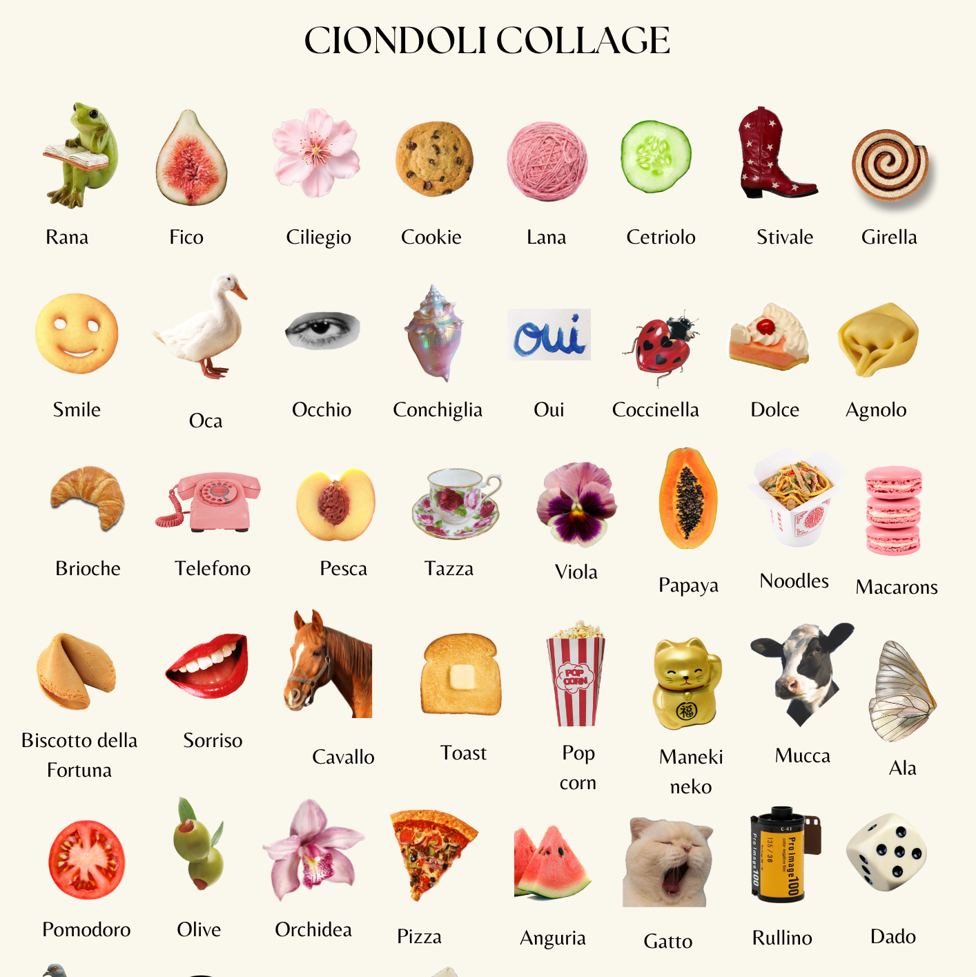 Collage charms - Crea Il tuo accessorio