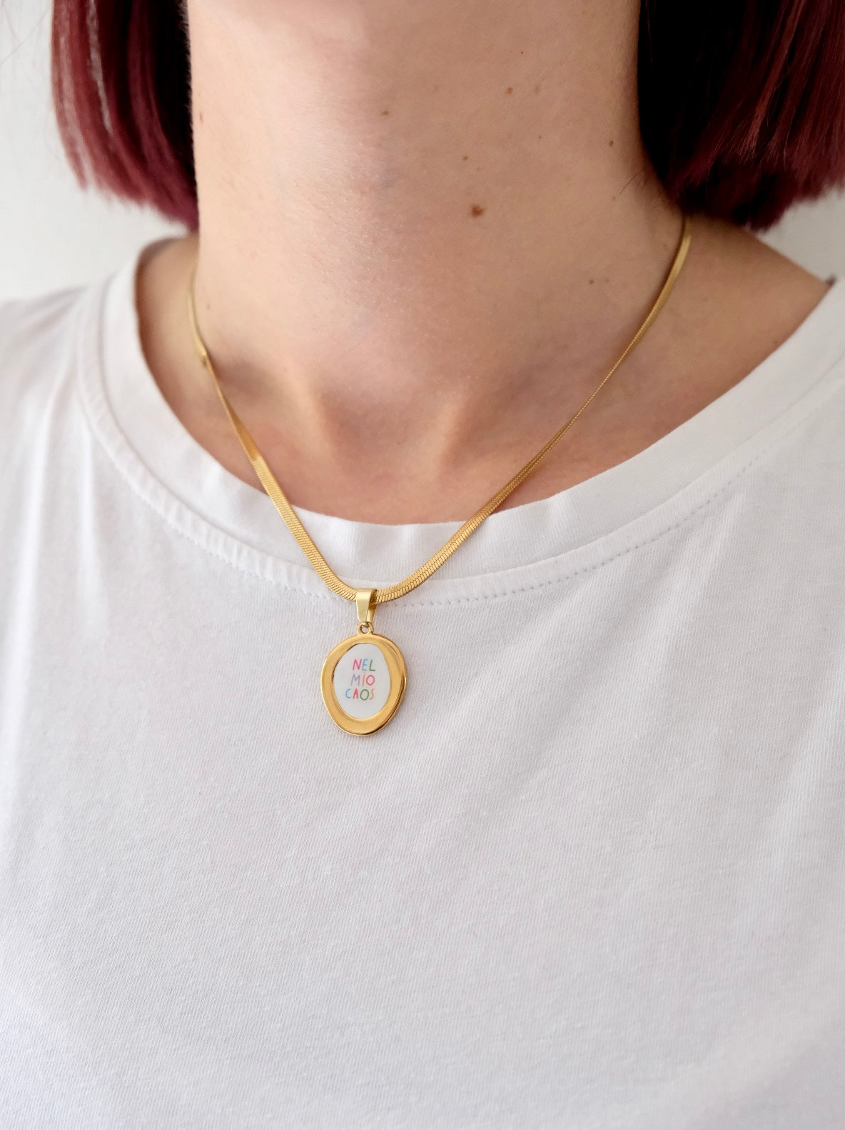 Base Collana Nastrino Oro