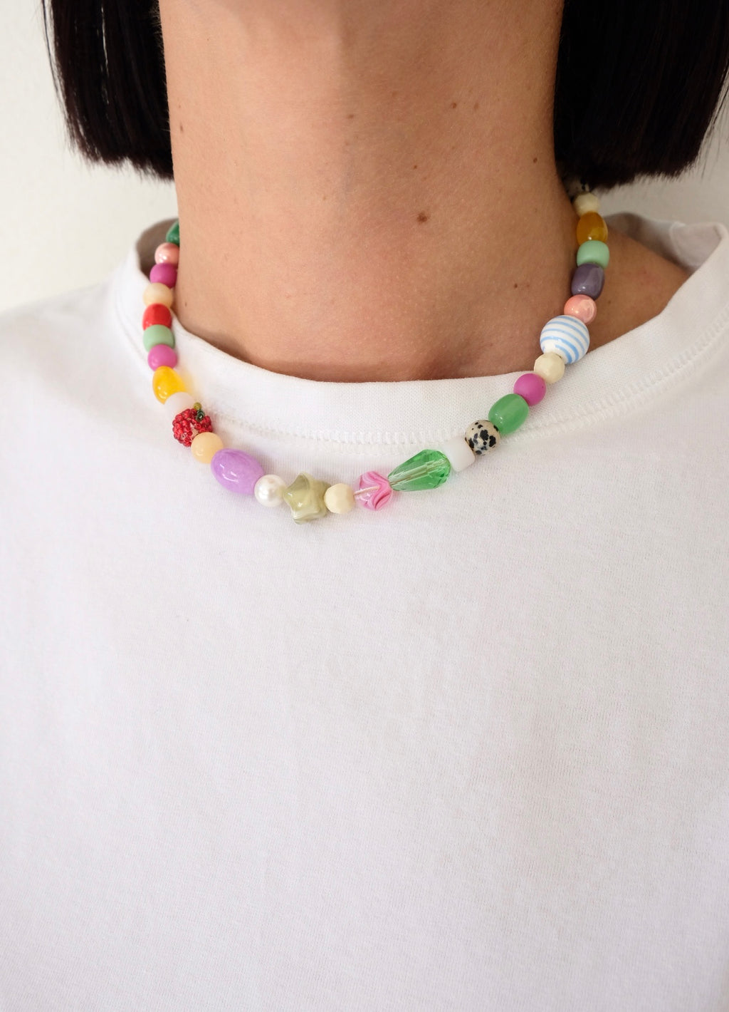 Collana Mela di perline