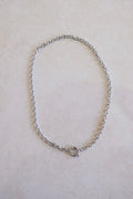 Base catena bold con moschettone argento