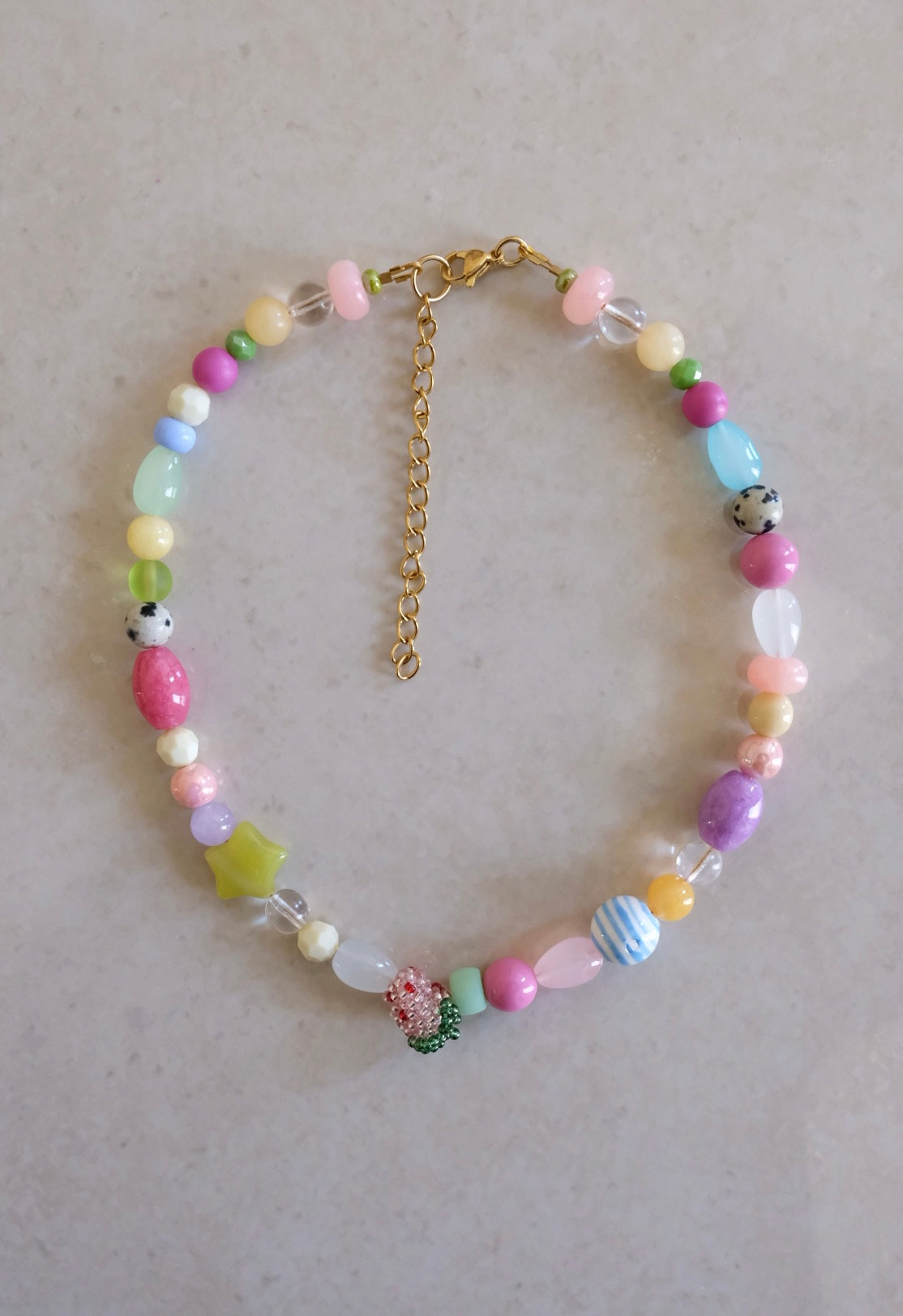 Collana Fragolina di Perline