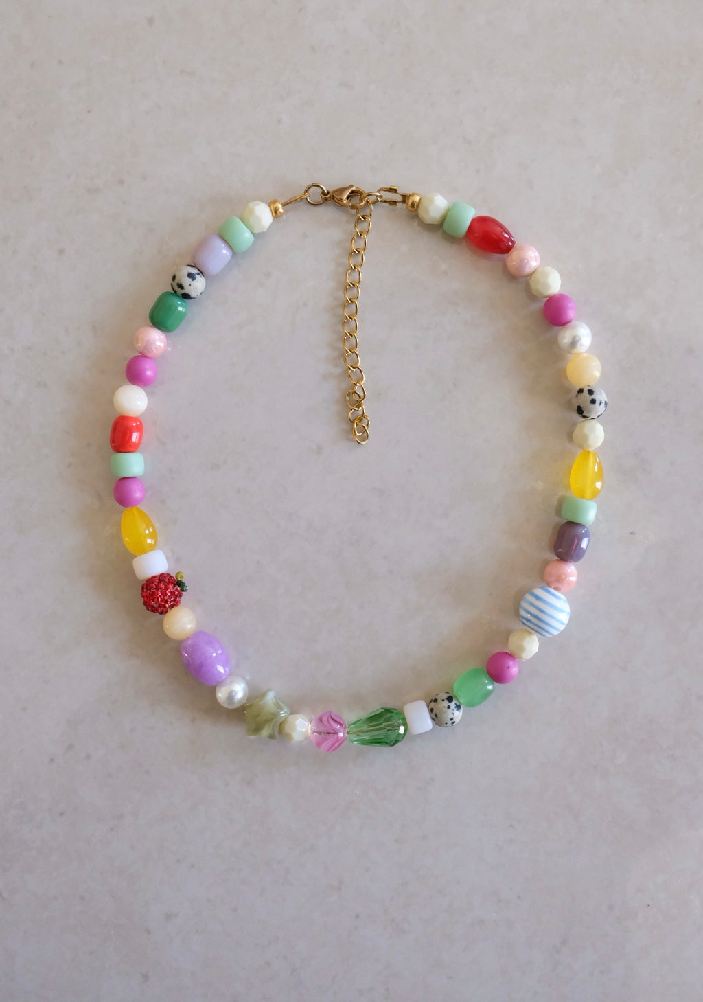 Collana Mela di perline