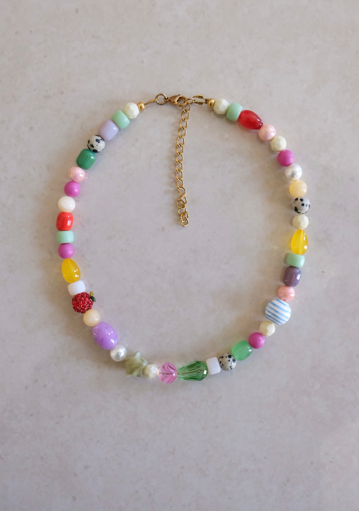 Collana Mela di perline