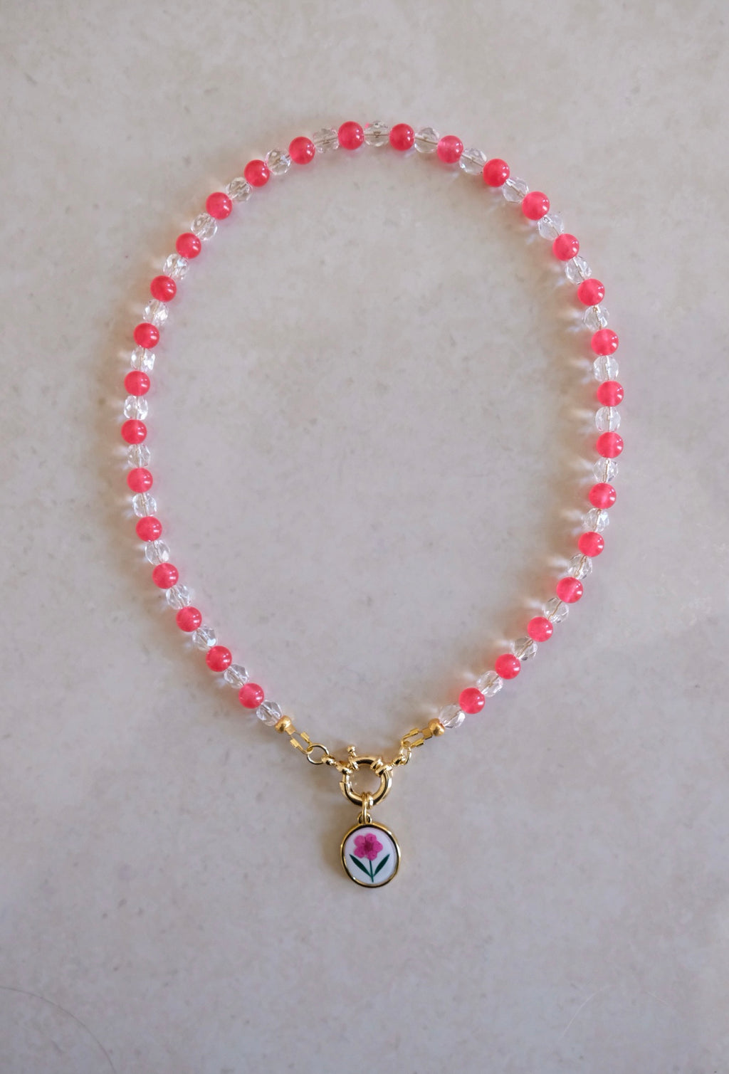 Collana Pink Flower