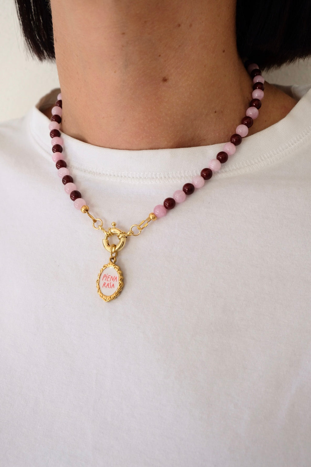Collana Rosa Piena Rasa