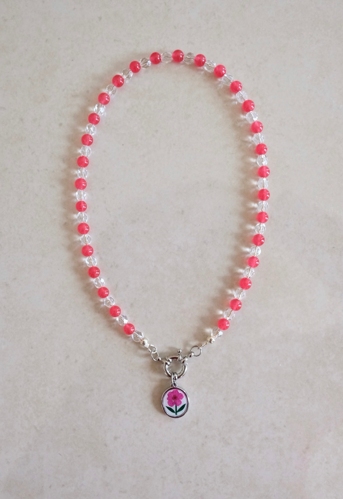 Collana Pink Flower