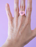 Anello Piena Rasa Rosa